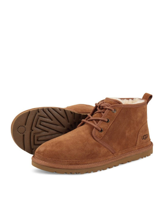 Neumel Suede Καφέ Ανδρικά Μποτάκια