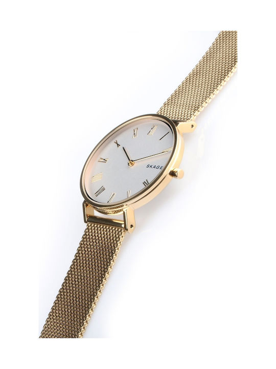 Skagen Watch with Gold Metal Bracelet SKW2713