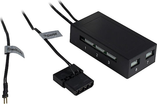 Inter-Tech W-III RGB Gaming Midi Tower Κουτί Υπολογιστή με Πλαϊνό Παράθυρο Μαύρο