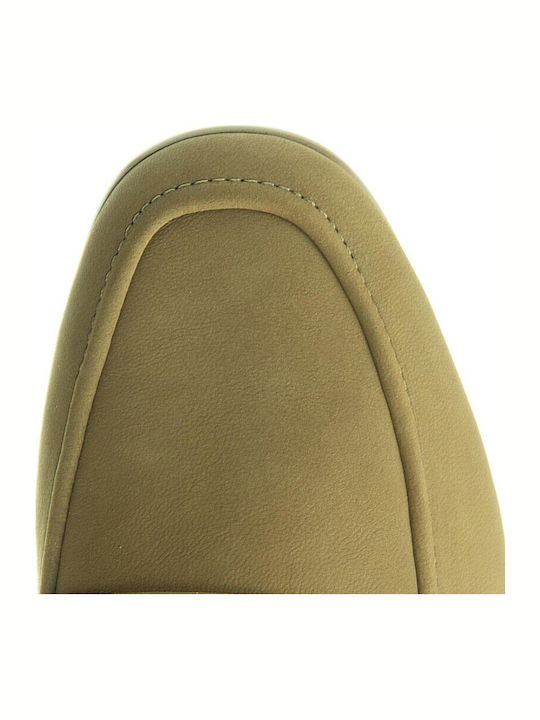 Pure Iris Γυναικεία Slip-On Δερμάτινα Πράσινα