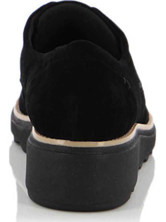 Sharon Noel Women's Leather Oxford Shoes Black