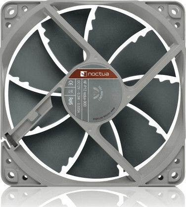 Noctua NF-P12 redux-900 Case Fan 120mm 900rpm 37.31cfm Without LED Lighting And 3-Pin Connection Gray