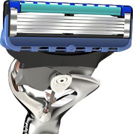 Gillette Fusion Proglide FlexBall Razor cu Cap de schimb 5 lame și bandă lubrifiantă pentru piele sensibilă