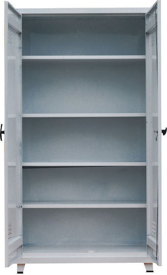 Double-leaf AK-740B Metallic Galvanized Outdoor Storage Cabinet 90x46x175 cm