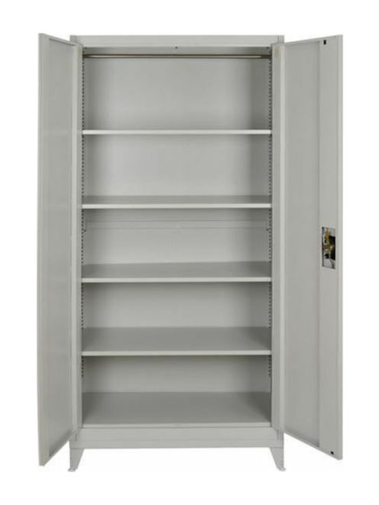 Dulap Metalic Dublu-Foi Galvanizat cu Posibilitate de Închidere cu 4 Rafturi 90x45x191cm