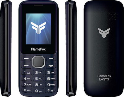 FlameFox Easy3 Dual SIM Mobil cu Buton Negru