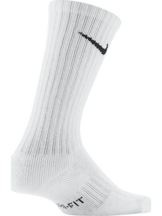 Nike Αθλητικές Παιδικές Κάλτσες Μακριές Dri-Fit Performance Cushioned Crew Λευκές 3 Ζευγάρια