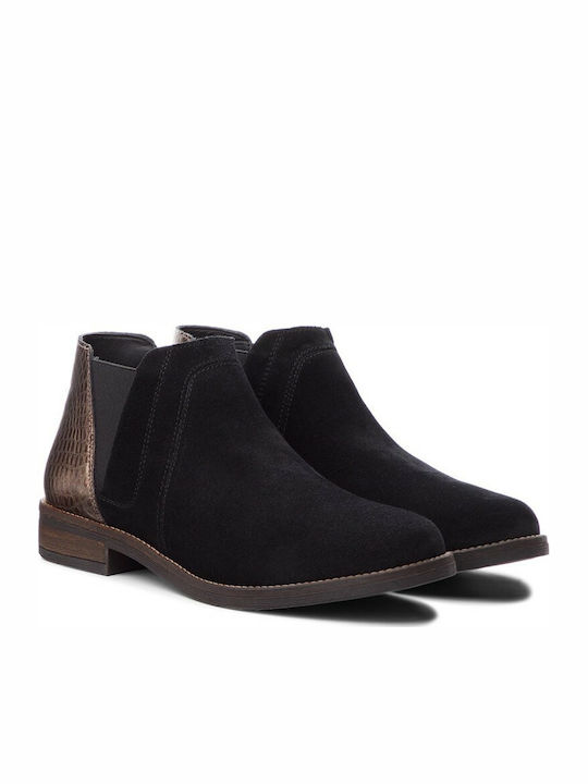 Clarks Demi Beat Piele Ghete dama Negru