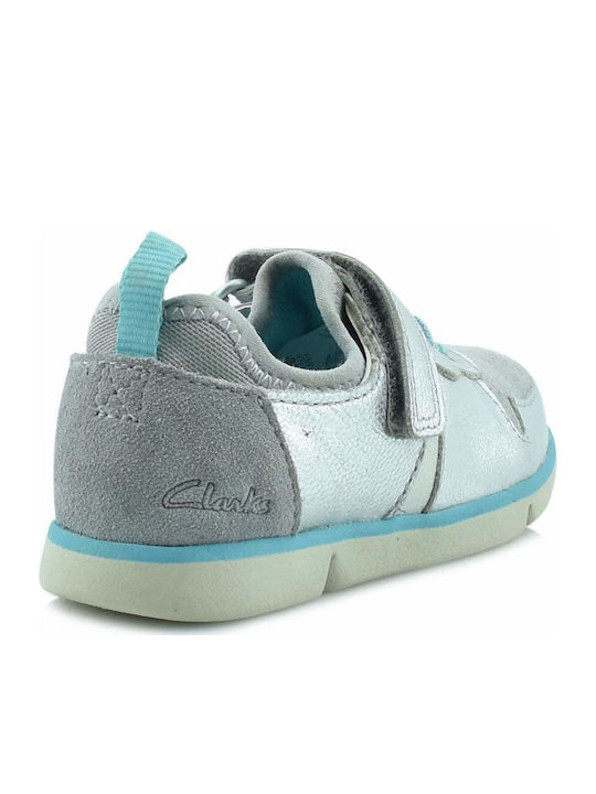 Tri Bessie Παιδικά Sneakers Ανατομικά με Σκρατς Γκρι