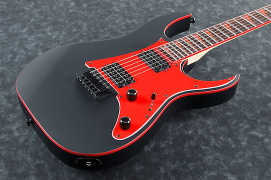 Ibanez GRG131DX Electric Guitar Stratocaster with HH Pickup Configuration Black Flat