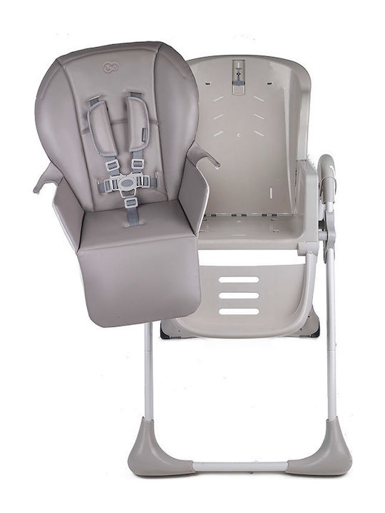 Kinderkraft Yummy Foldable Highchair with Adjustable Height Gray