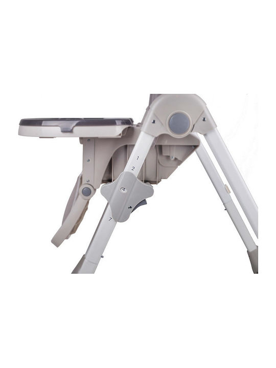 Kinderkraft Yummy Foldable Highchair with Adjustable Height Gray