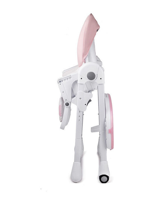 Kinderkraft Yummy Foldable Highchair with Adjustable Height Pink