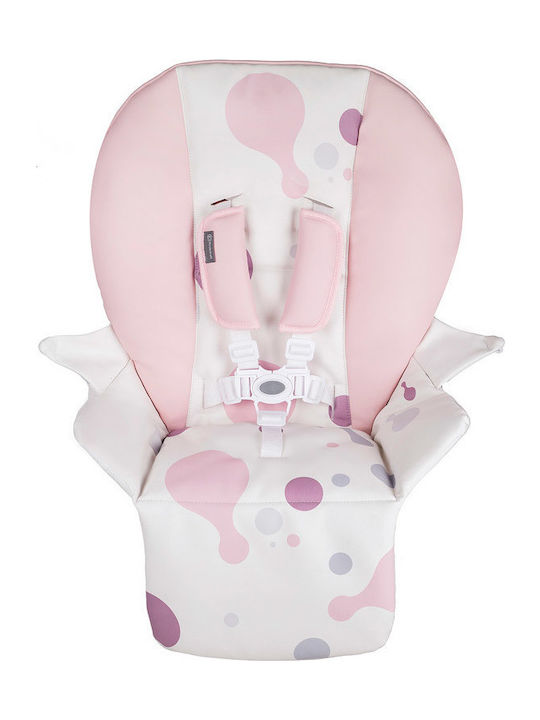 Kinderkraft Yummy Foldable Highchair with Adjustable Height Pink