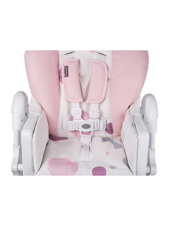 Kinderkraft Yummy Foldable Highchair with Adjustable Height Pink