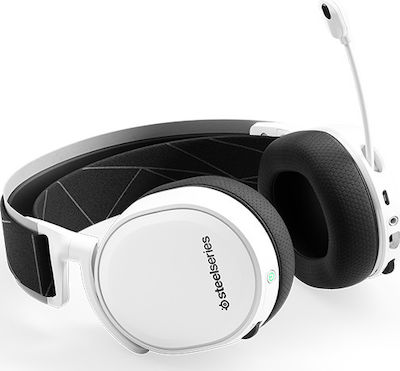SteelSeries Arctis 7 2019 Edition Wireless Over Ear Gaming Headset with Connection USB White