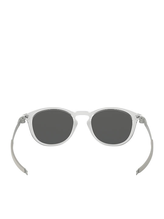 Oakley Pitchman R Men's Sunglasses with Transparent Plastic Frame and Black Mirror Lens OO9439-02