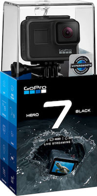 GoPro Hero7 Action Camera 4K Ultra HD Υποβρύχια με WiFi Μαύρη με Οθόνη 2"