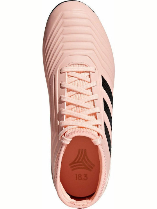 Παιδικά Ποδοσφαιρικά Παπούτσια Ψηλά Predator Tango 18.3 με Σχάρα και Καλτσάκι Ροζ