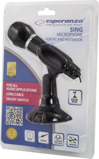 Esperanza EH180 Microfon 3.5mm de birou pentru Vocale