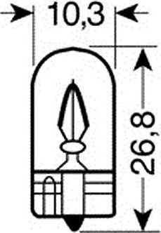 Lampa Lămpi Autoturismului & Motocicletei T10 12V 2W 2buc