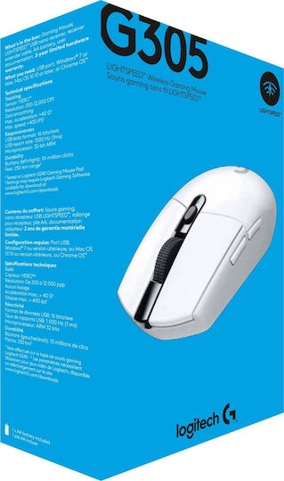 Logitech G305 Wireless Gaming Mouse 12000 DPI White