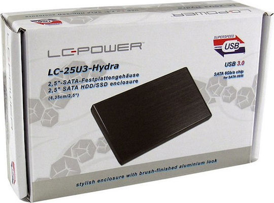 LC-Power Θήκη για Σκληρό Δίσκο 2.5" SATA III με σύνδεση USB3.0