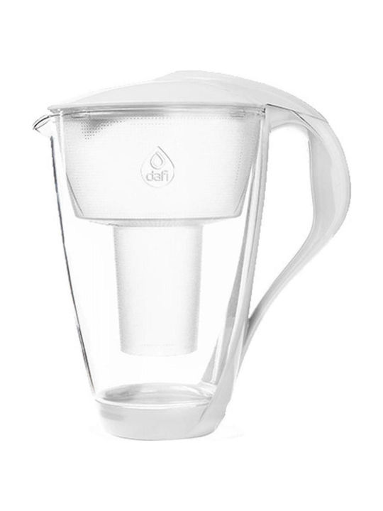 Dafi Crystal Classic Cană de Servire Plastic Alb cu Filtru 2000ml 1buc