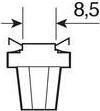 Lampa Λάμπες Αυτοκινήτου Hyper-Led Power 2 White B8.5D LED 12V 2τμχ