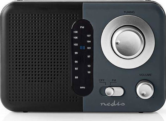 Nedis Rdfm1300 Φορητό Ραδιόφωνο Μπαταρίας Μαύρο