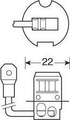 Lampa Lamps Car H3 Halogen 24V 70W 1pcs