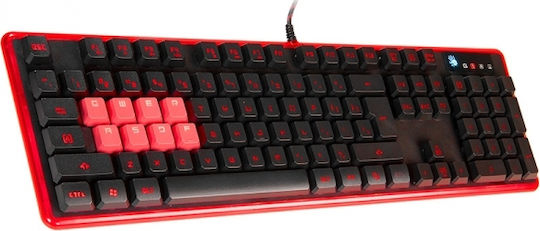 A4Tech B2278 Gaming Mechanisches Tastatur mit Benutzerdefinierten Schaltern und Beleuchteten Tasten (Englisch US)