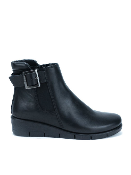 The Flexx Leather Women's Ankle Boots Black