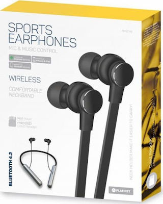 Platinet PM1074 In-ear Bluetooth Handsfree Căști Negrα