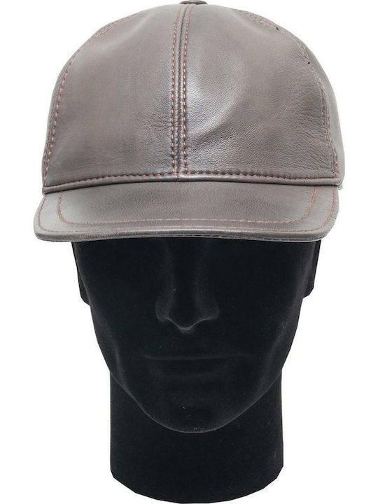 Leather 100 MALE LEATHER HAT CODE: HAT-2 (D.BROWN)