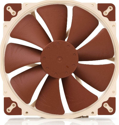Noctua NF-A20 5V Gehäuselüfter 200mm (800rpm / 86,46cfm) Ohne LEDs Beleuchtung und Verbindung 4-Pin PWM Braune