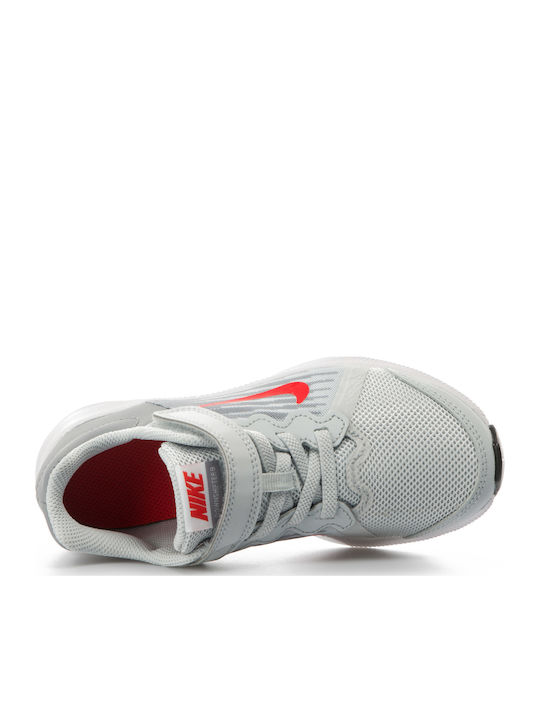 Downshifter Downshifter 8 Kids Sports Shoes Running with Hoop & Loop Closure Platinum / Habanero Red