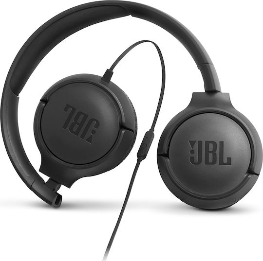 JBL Tune 500 Wired On Ear Headphones Black