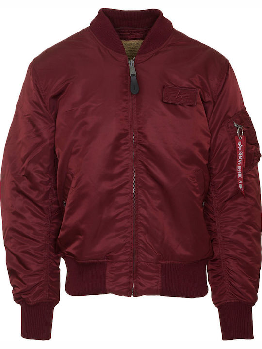 MA-1 D-Tec Winter Jacket Bomber Burgundy