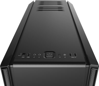 Be Quiet Silent Base 801 Jocuri Turnul Midi Cutie de calculator Negru