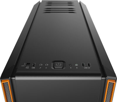 Be Quiet Silent Base 801 Gaming Midi Tower Κουτί Υπολογιστή με Πλαϊνό Παράθυρο Πορτοκαλί