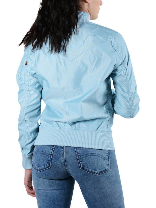 MA-1 TT Κοντό Γυναικείο Bomber Jacket Γαλάζιο