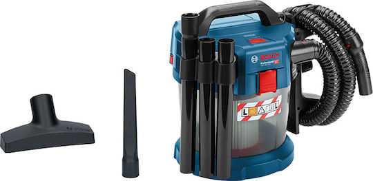 Bosch GAS 18V-10 L Professional Solo Акумулаторна Прахосмукачка За Течности / Твърди Без Зарядно и Батерия с Пластмаса Контейнер 10лт