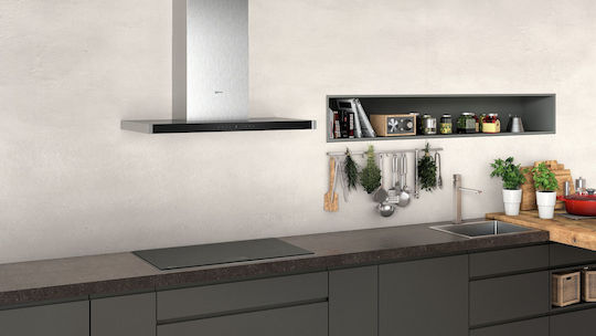 Neff Șemineu Hotă 90cm Inox