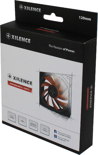 Xilence Performance C Case Fan 120mm 1500rpm 57.9cfm Without LED Lighting And 4-Pin PWM Connection