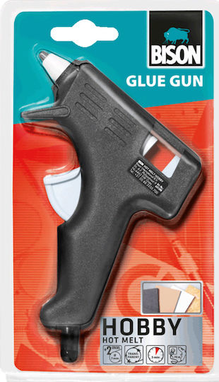 Bison Glue Gun Hobby Πιστόλι Θερμοκόλλησης 40W για Ράβδους Σιλικόνης 7mm