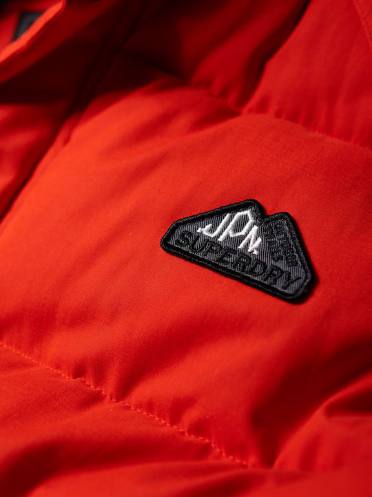 New Academy Sleeveless Jacket Puffer Orange