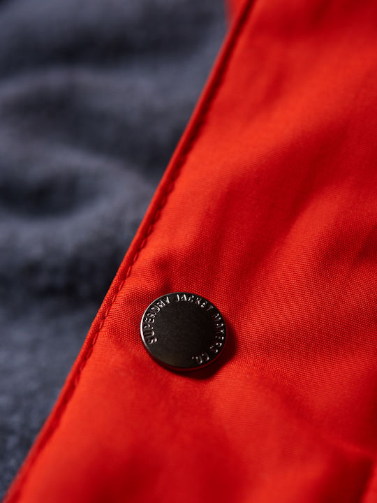 New Academy Sleeveless Jacket Puffer Orange