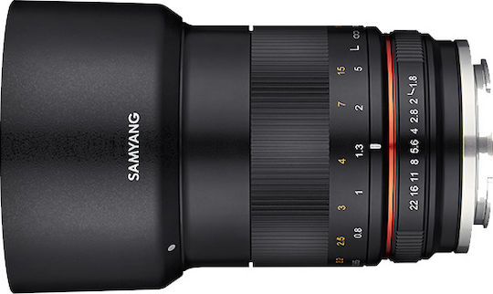 Samyang Crop Camera Lens 85mm F1.8 ED UMC CS Telephoto for Sony E Mount Black