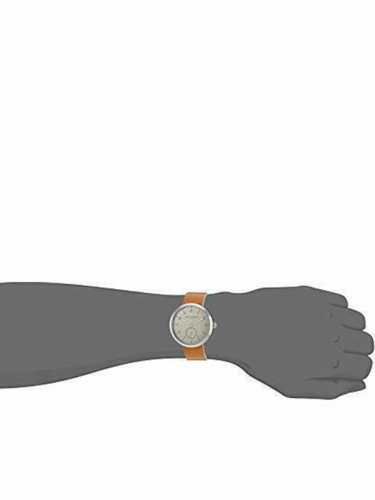 Ted Baker Josh Herrenuhr 40mm Chronograph Batterie mit Braun Lederarmband